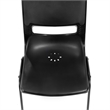 Ergonomic Heavy-Duty Flex Comfort Classroom Stack Chair in Black