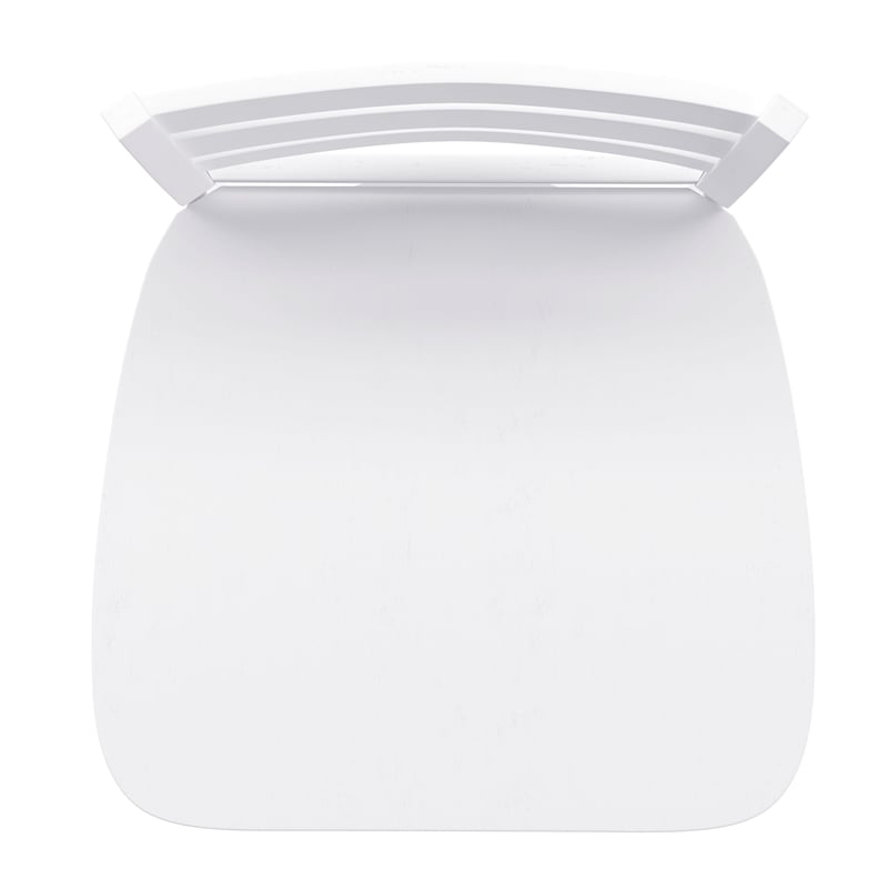 Commercial Wooden Swivel Counter Height Stool in Antique White Wash