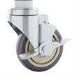 Set of 4 Commercial Heavy Duty Casters with 2 Swivel Casters 2 Locking Casters