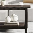 Flash Furniture Solid Wood Traditional Farmhouse Coffee Table in Dark Gray