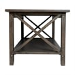 Flash Furniture Solid Wood Traditional Farmhouse Coffee Table in Dark Gray