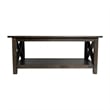 Flash Furniture Solid Wood Traditional Farmhouse Coffee Table in Dark Gray