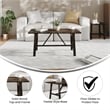 Flash Furniture Solid Wood Farmhouse Trestle Style Coffee Table in Dark Gray