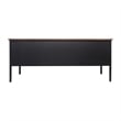 Commercial Double Pedestal Desk with 5 Locking Drawers in Walnut-50x60