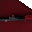 Commercial 9 FT 32 LED Light Solar Umbrella with Crank and Tilt Function in Red