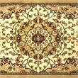 Multipurpose Ivory Style Olefin Medallion Motif Area Rug - 2x3