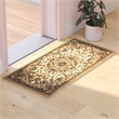 Multipurpose Ivory Style Olefin Medallion Motif Area Rug - 2x3
