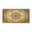 Multipurpose Ivory Style Olefin Medallion Motif Area Rug - 2x3