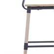 2 Pack Commercial Rustic Antique White Industrial Style Wood Dining Barstool