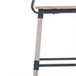 2 Pack Commercial Rustic Antique White Industrial Style Wood Dining Barstool