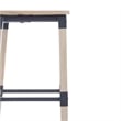 2 Pack Commercial Rustic Antique White Industrial Style Wood Dining Barstool