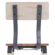 2 Pack Commercial Rustic Antique White Industrial Style Wood Dining Barstool