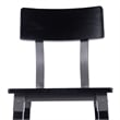 2 Pack Commercial Rustic Black Industrial Style Wood Dining Barstool