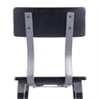 2 Pack Commercial Rustic Black Industrial Style Wood Dining Barstool
