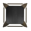 All-Weather GN Commercial Backless Counter Stools-Black Poly Seat-4 PK