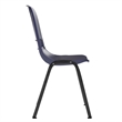 661 lb. Capacity Navy Ergonomic Stack Chair w/ Black Frame-16