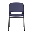 661 lb. Capacity Navy Ergonomic Stack Chair w/ Black Frame-16