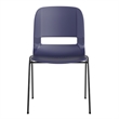 661 lb. Capacity Navy Ergonomic Stack Chair w/ Black Frame-16