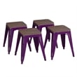Set of 4 Purple 18