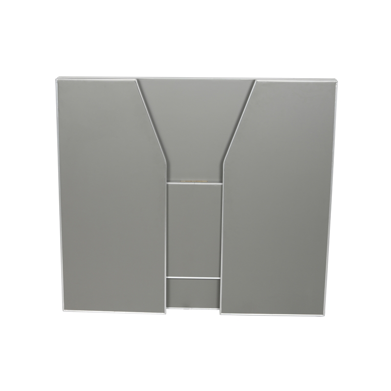 4' Slate Gray Laminate Foldable Portable Event Bar - Catering/Bartender Bar