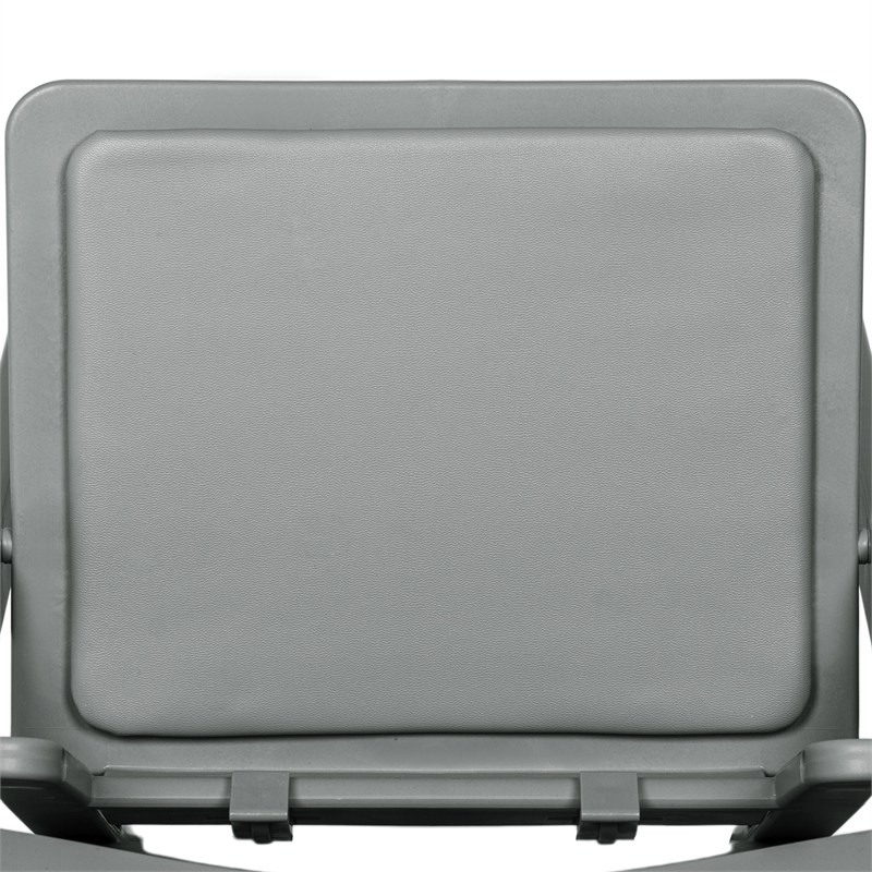 Flash Furniture Kids Gray Resin Folding Chair with Gray Vinyl Padded Seat