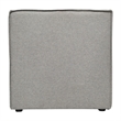 Contemporary Modular Sectional Sofa Armless Middle Chair in Gray Fabric