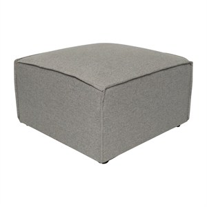 Flash Furniture Contemporary Modular Sectional Sofa Ottoman in Gray Fabric