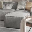 Flash Furniture Contemporary Modular Sectional Sofa Ottoman in Gray Fabric