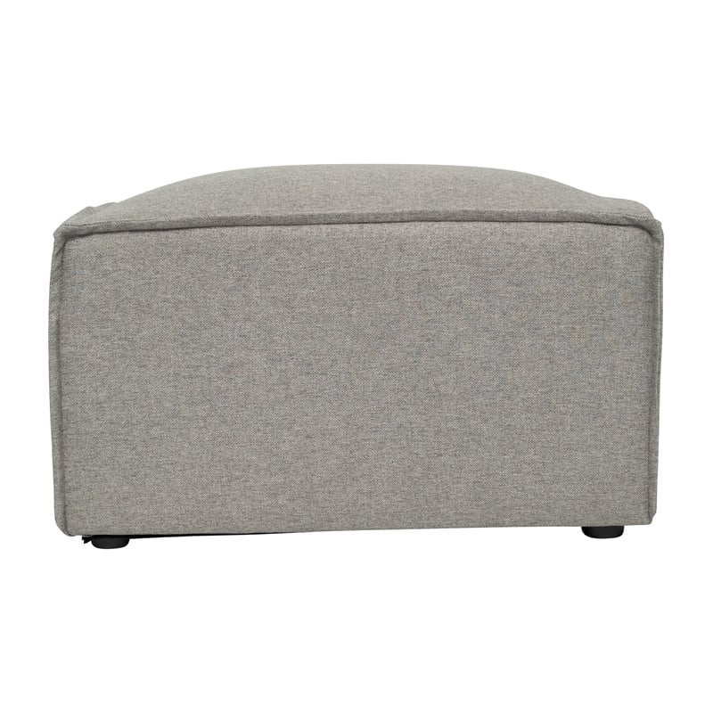 Flash Furniture Contemporary Modular Sectional Sofa Ottoman in Gray Fabric