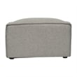 Flash Furniture Contemporary Modular Sectional Sofa Ottoman in Gray Fabric