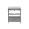 30 Inch Bathroom Vanity with Undermount Sink Cabinet and Drawer in Gray