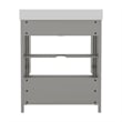30 Inch Bathroom Vanity with Undermount Sink Cabinet and Drawer in Gray