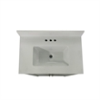 30 Inch Bathroom Vanity with Undermount Sink and Open Storage Shelf in Gray