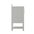 30 Inch Bathroom Vanity with Undermount Sink and Open Storage Shelf in Gray