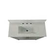 36 Inch Bathroom Vanity with Undermount Sink and Open Storage Shelf in Gray