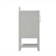 36 Inch Bathroom Vanity with Undermount Sink and Open Storage Shelf in Gray