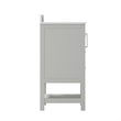 42 Inch Bathroom Vanity with Sink Open Storage and Storage Drawers in Gray