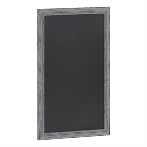 24&quot x 36&quot Wall Mounted Magnetic Chalkboard with Wooden Frame - Rustic Gray