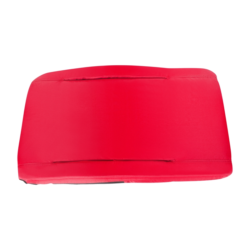 Backpack Reclining Padded Stadium Chairs with Armrests & Storge Pockets in Red