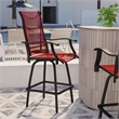 Outdoor Stool - 30 inch Patio Bar Stool / Garden Chair Red(Set of 2)