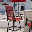 Outdoor Stool - 30 inch Patio Bar Stool / Garden Chair Red(Set of 2)