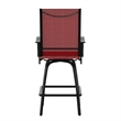 Outdoor Stool - 30 inch Patio Bar Stool / Garden Chair Red(Set of 2)