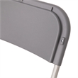 Spacious & Contoured Commercial Wide & Tall Gray Plastic Folding Chairs-4 Pack