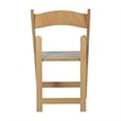 Commercial Grade Solid Wood Portable Folding Dining Chair Oak Finish