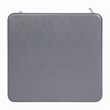 5 Piece Gray Folding Card Table and Chair Set with Upholstered Table Top