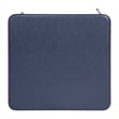 5 Piece Navy Folding Card Table and Chair Set with Upholstered Table Top