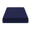 Liquid-Resistant Memory Foam Twin Cooling Mattress with Zippered Cover in Blue