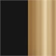 Recessed Bathroom Medicine Cabinet with Beveled Mirror in Gold - 16x24