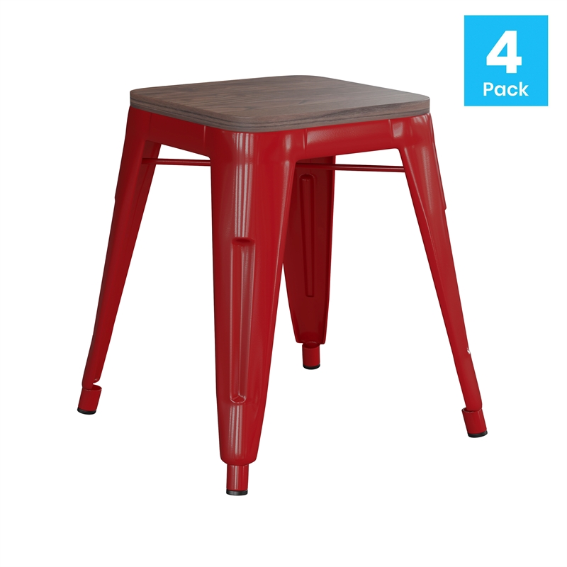 Set of 4 Red 18