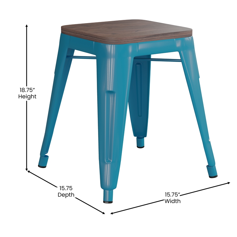 Set of 4 Teal 18